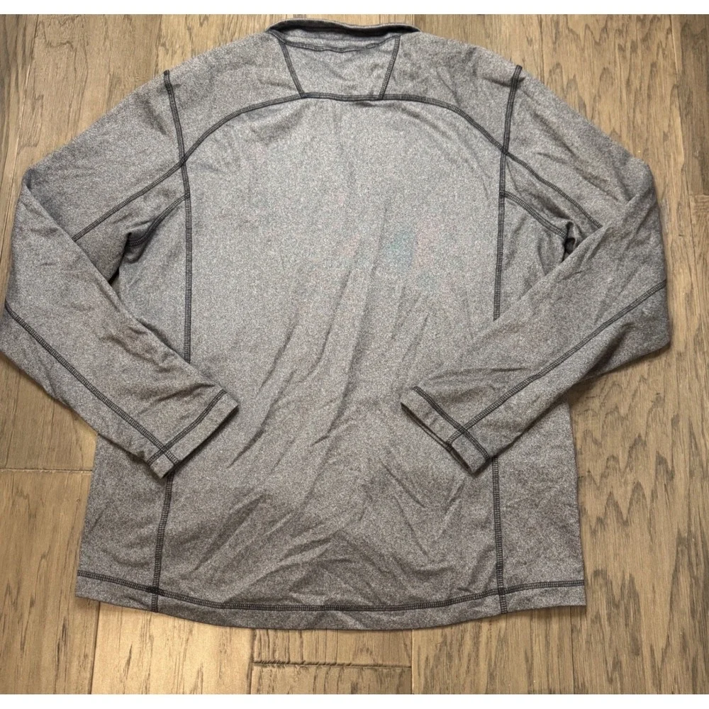 The‎ North Face Mens M/M Quarter Zip Pullover Sweatshirt Gray Polyester
